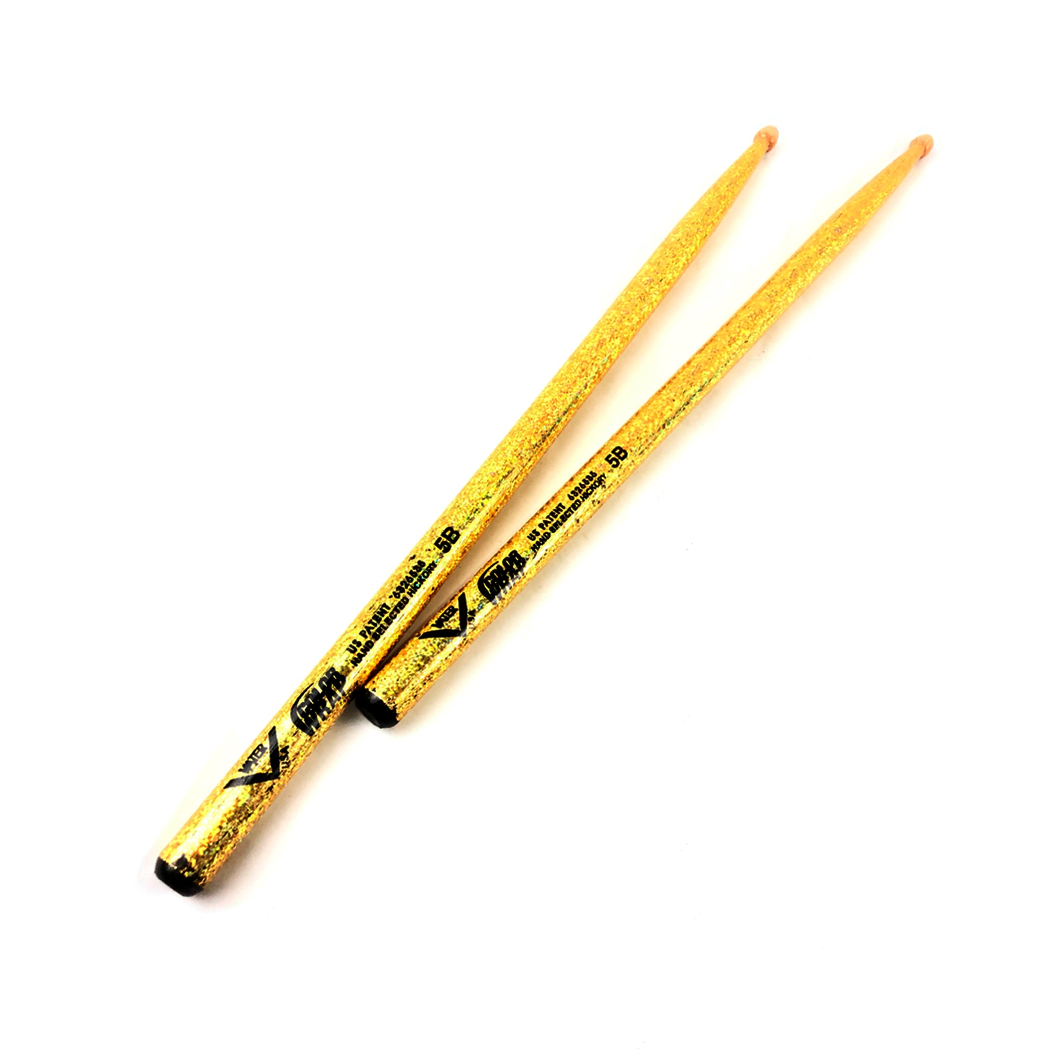 Vater VC5B-GD Sparkle Colors Wrap 5B Drumsticks (Gold)